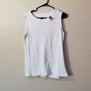 Rafaella white tank top L
